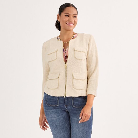 CABI VANILLA POSH JACKET - Picture 1 of 2